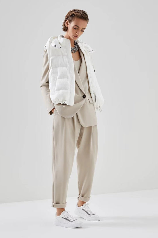 Brunello Cucinelli Zweifarbiger Baumwollblazer by Brunello Cucinelli
