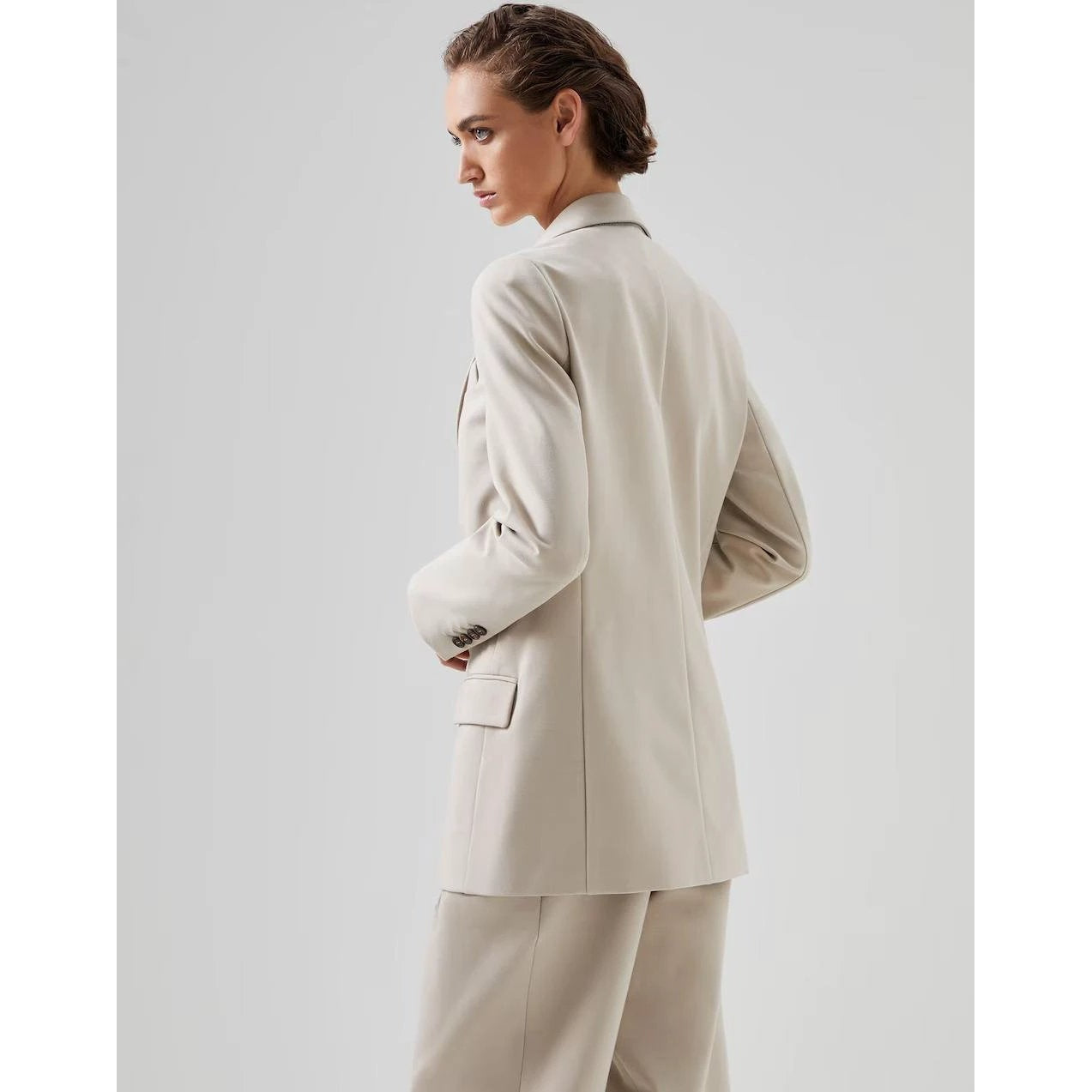 Brunello Cucinelli Zweifarbiger Baumwollblazer by Brunello Cucinelli