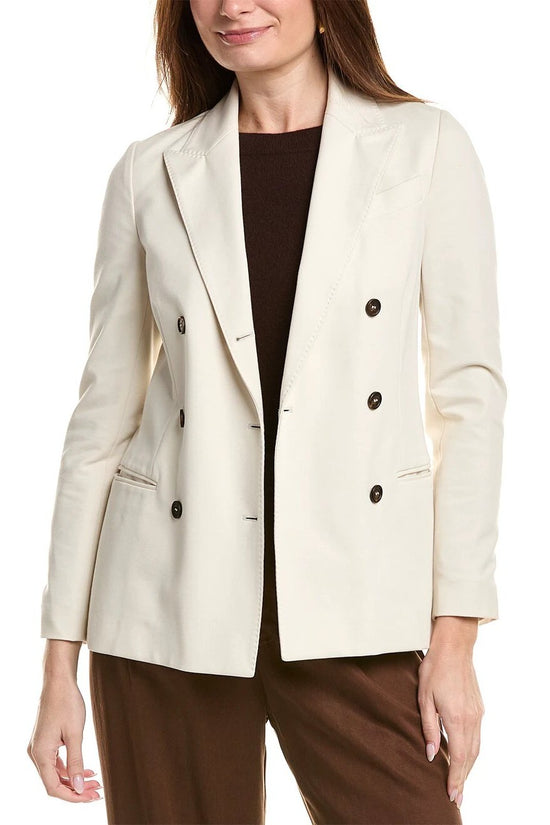 Brunello Cucinelli Cucinelli Beiger Baumwollmantel by Brunello Cucinelli Cucinelli