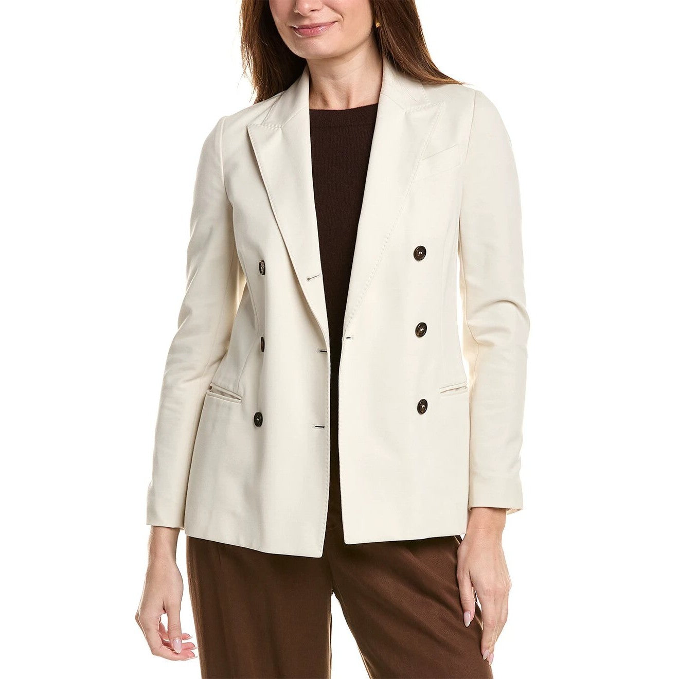 Brunello Cucinelli Cucinelli Beiger Baumwollmantel by Brunello Cucinelli Cucinelli