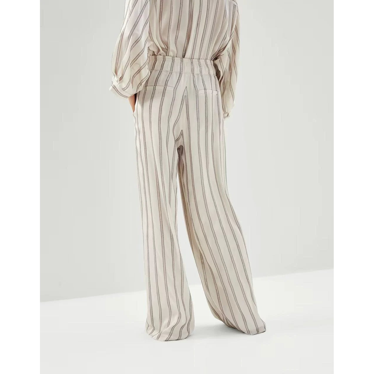 Brunello Cucinelli Weiße Hose aus Acetat by Brunello Cucinelli