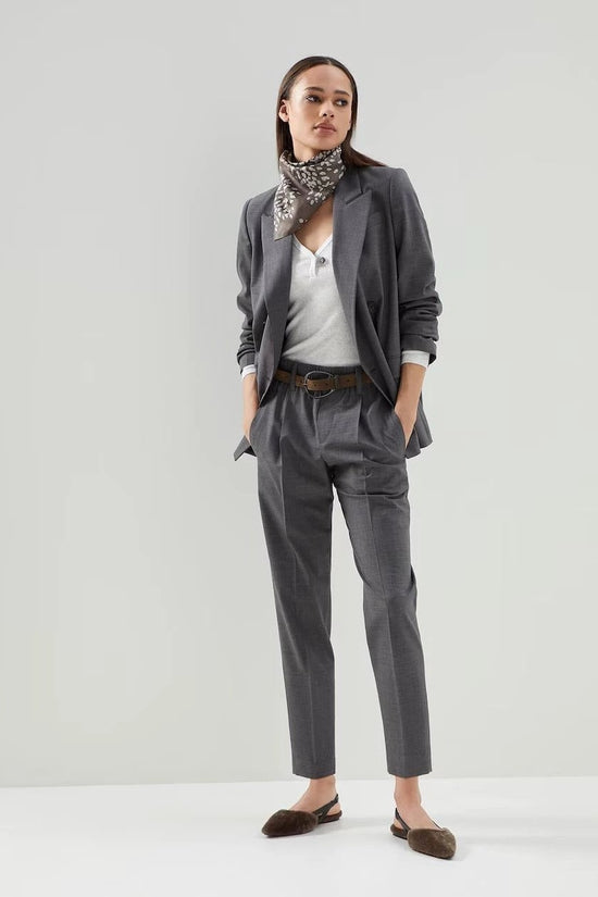 Brunello Cucinelli Weiße Kaschmirbluse by Brunello Cucinelli