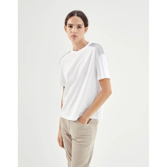 Brunello Cucinelli Cucinelli Weiße Baumwoll-Sportbekleidung by Brunello Cucinelli Cucinelli