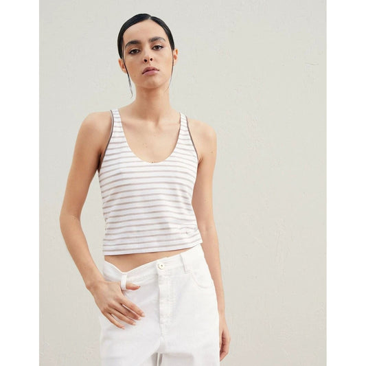 Brunello Cucinelli Cucinelli Weiße Baumwoll-Tanktops by Brunello Cucinelli Cucinelli