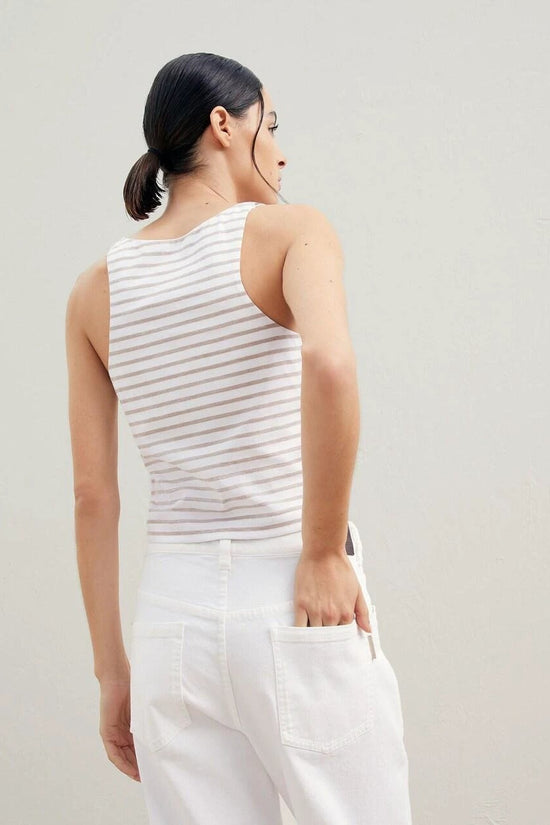 Brunello Cucinelli Weiße Baumwoll-Tanktops by Brunello Cucinelli