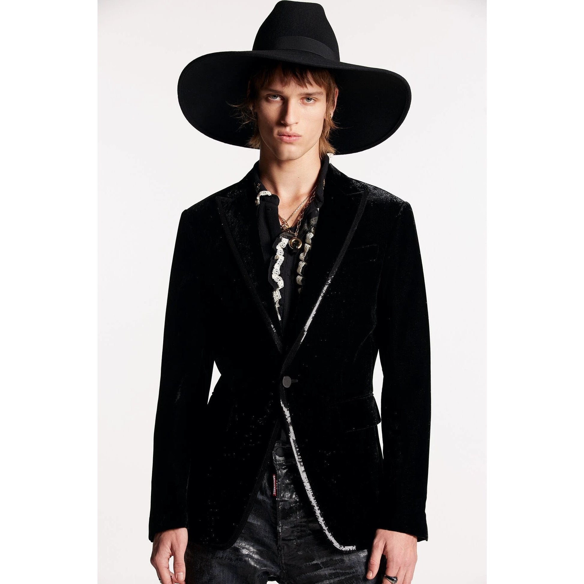 Dsquared² Schwarzer Sakko aus Fasern by Dsquared²