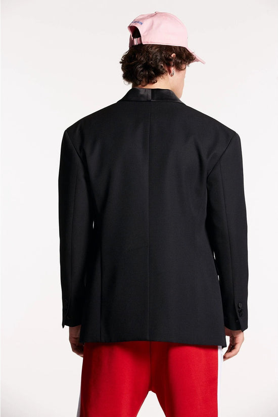 Dsquared² Schwarzer Sakko aus Fasern by Dsquared²