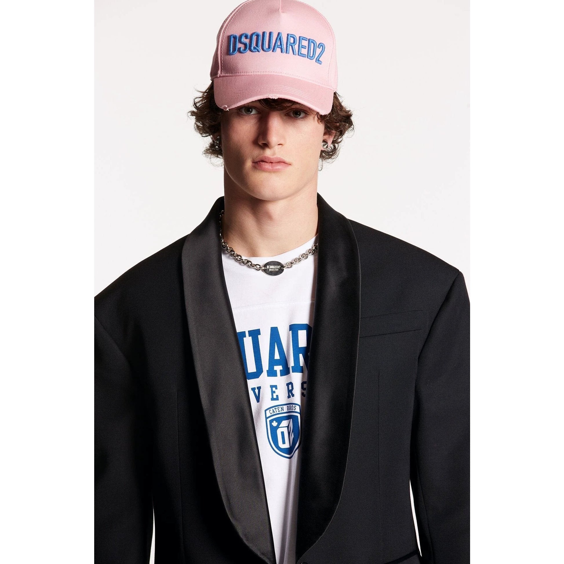 Dsquared² Schwarzer Sakko aus Fasern by Dsquared²