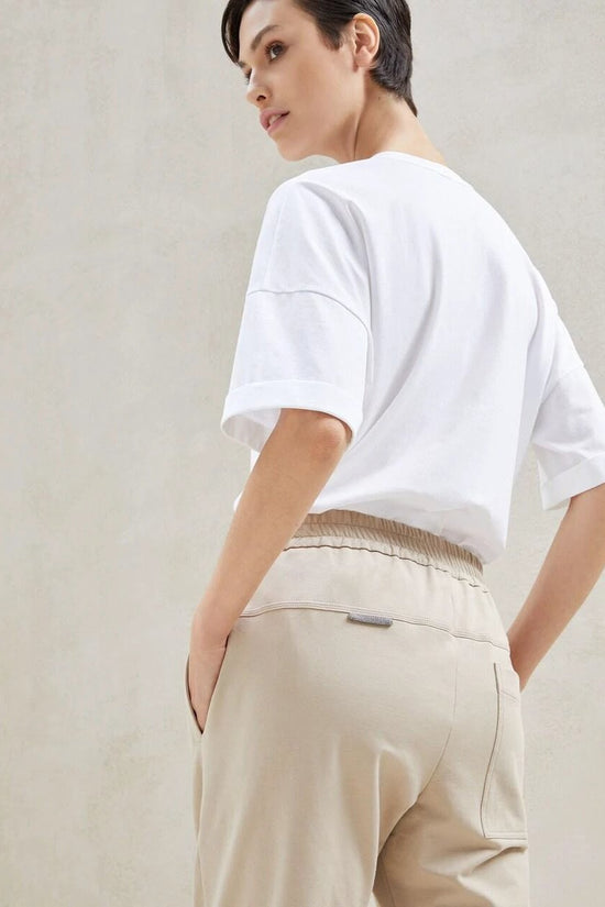 Brunello Cucinelli Weiße Baumwoll-Jogginghose (Sporthose) by Brunello Cucinelli