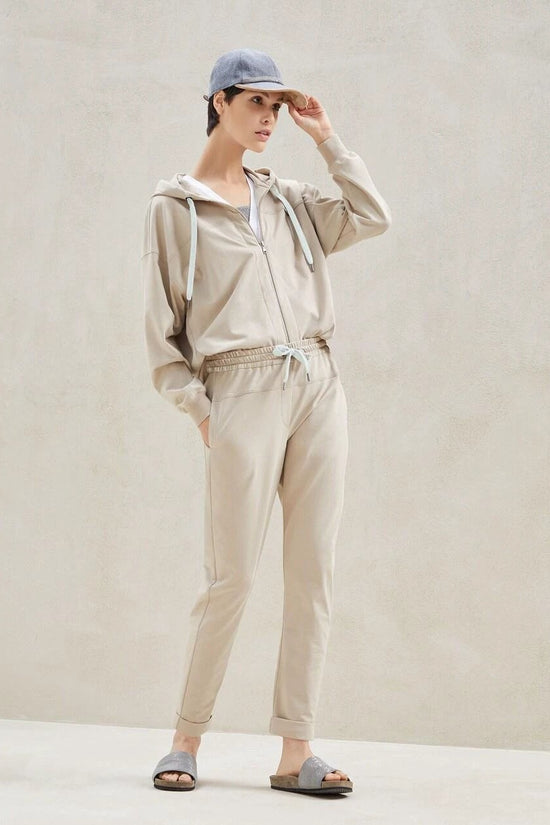 Brunello Cucinelli Weiße Baumwoll-Jogginghose (Sporthose) by Brunello Cucinelli