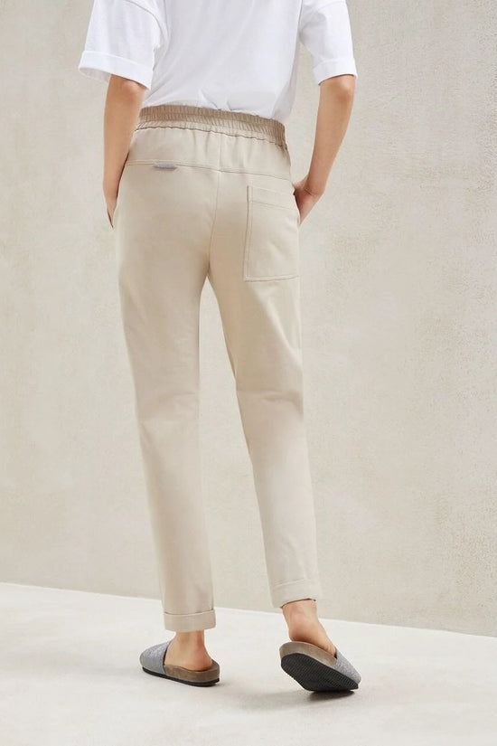 Brunello Cucinelli Weiße Baumwoll-Jogginghose (Sporthose) by Brunello Cucinelli