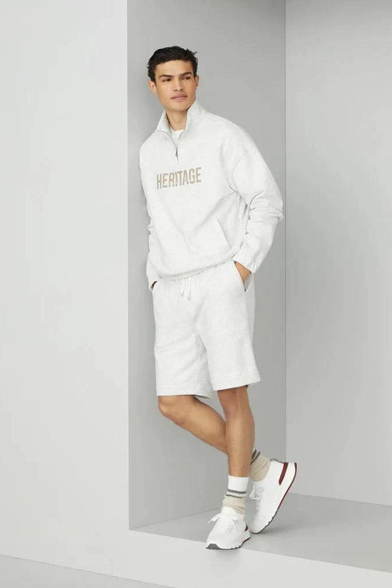 Brunello Cucinelli Silbernes Baumwoll-Sweatshirt by Brunello Cucinelli
