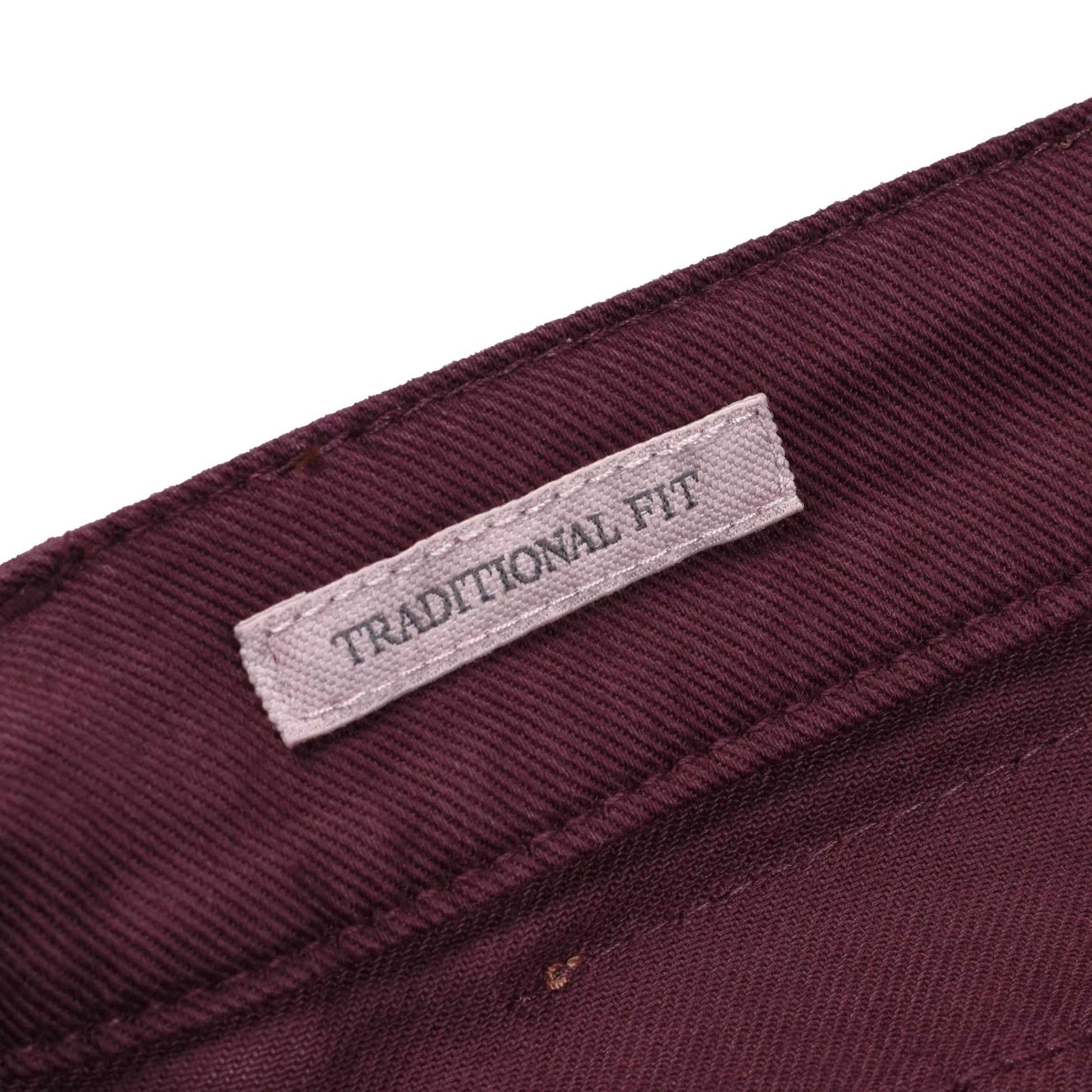 Brunello Cucinelli Burgunderfarbene Baumwollhose by Brunello Cucinelli