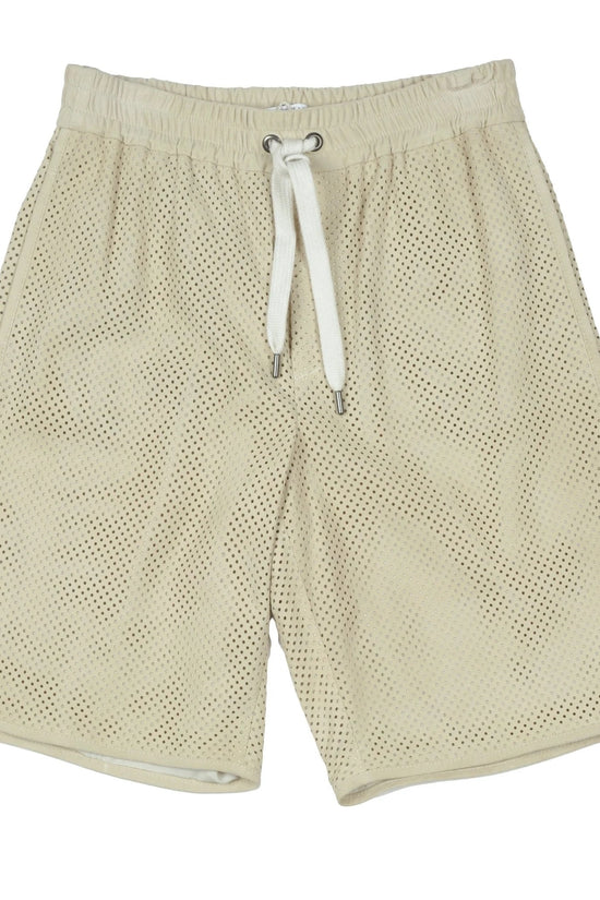 Brunello Cucinelli Weiße Leder-Jogginghose (Trainingshose) by Brunello Cucinelli