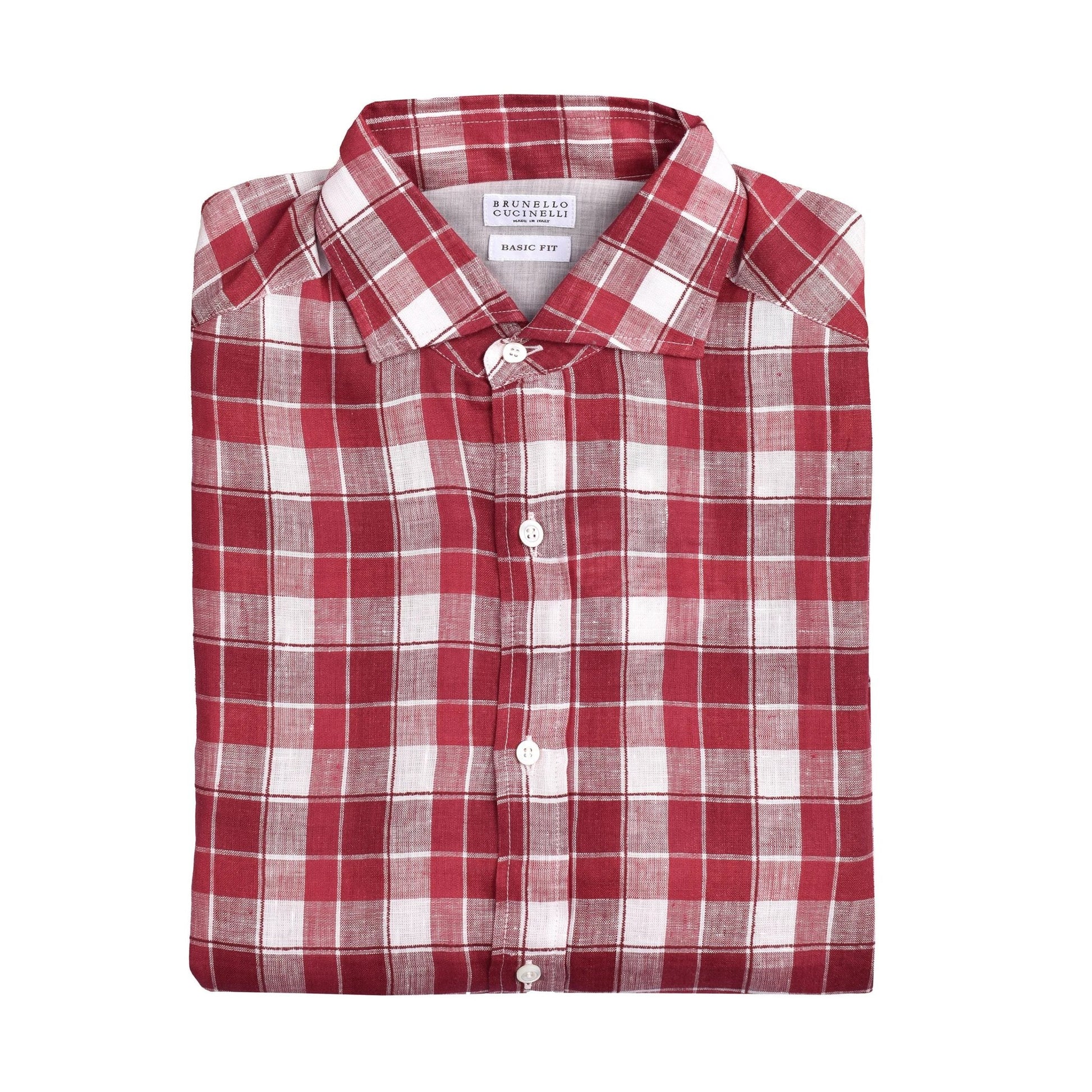 Brunello Cucinelli Cucinelli Mehrfarbiges Hemd aus Leinen mit Muster by Brunello Cucinelli Cucinelli