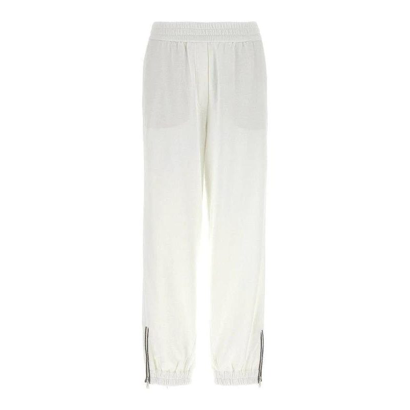 Brunello Cucinelli Cucinelli Weiße Baumwoll-Sporthose by Brunello Cucinelli Cucinelli