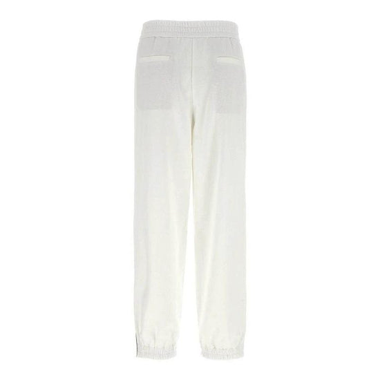 Brunello Cucinelli Weiße Baumwoll-Sporthose by Brunello Cucinelli