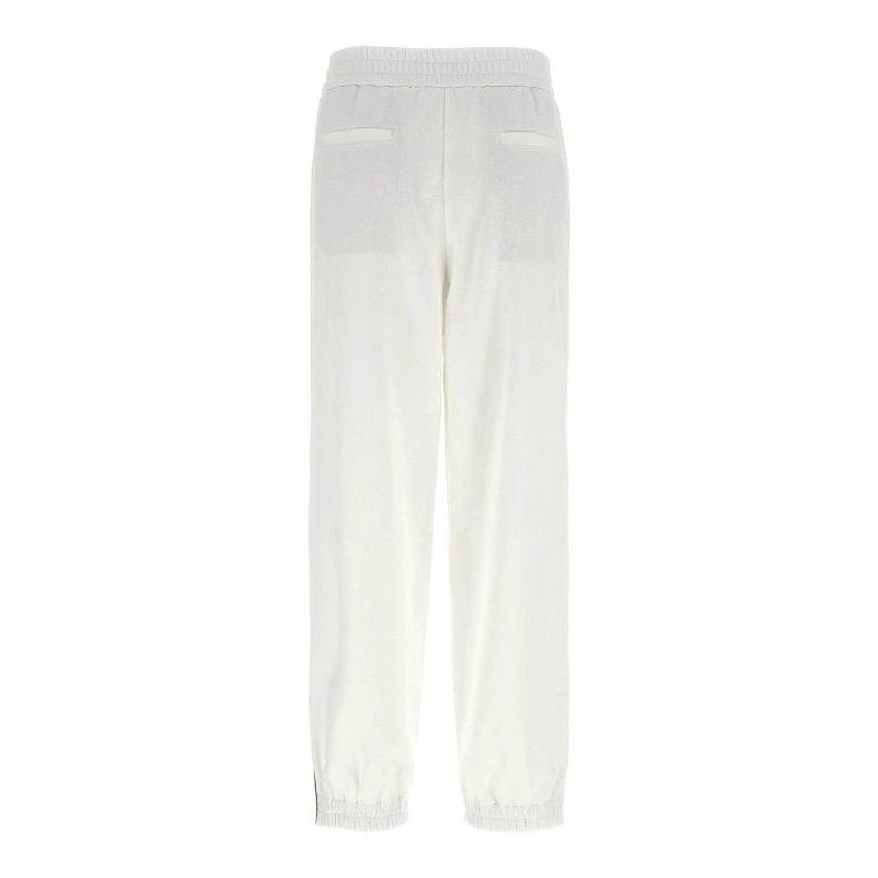 Brunello Cucinelli Weiße Baumwoll-Sporthose by Brunello Cucinelli