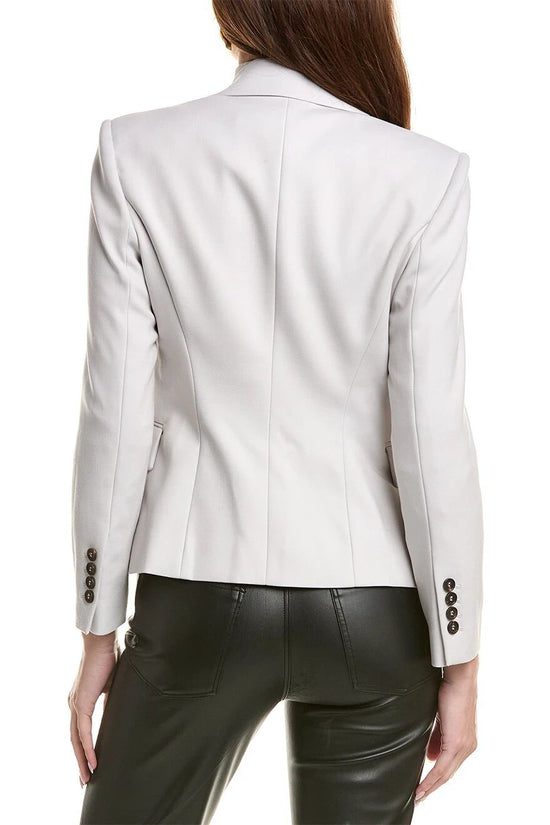 Brunello Cucinelli Weißer Wollblazer by Brunello Cucinelli
