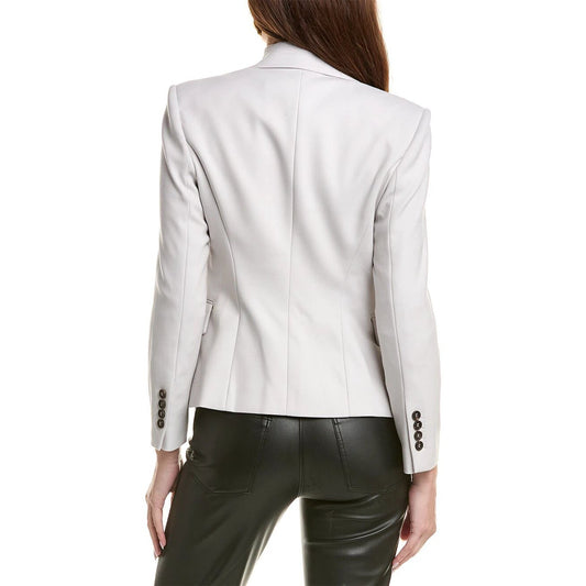 Brunello Cucinelli Weißer Wollblazer by Brunello Cucinelli