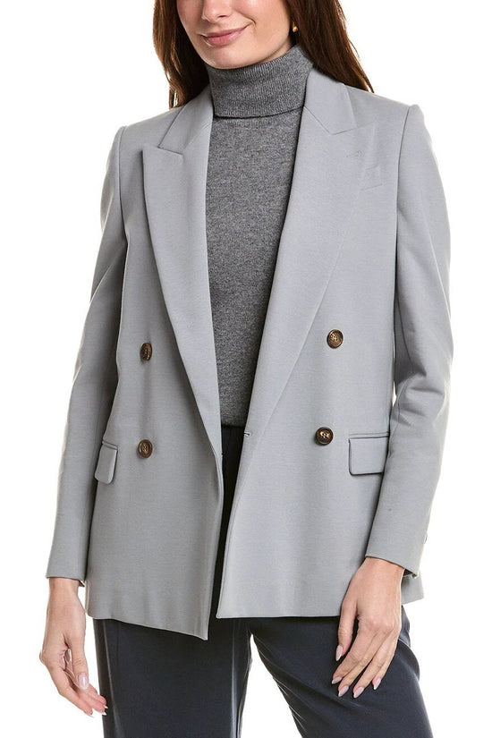 Brunello Cucinelli Cucinelli Grauer Baumwollmantel by Brunello Cucinelli Cucinelli