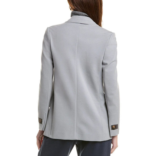 Brunello Cucinelli Grauer Baumwollmantel by Brunello Cucinelli