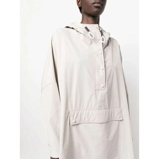Brunello Cucinelli Grauer Polyester-Mantel by Brunello Cucinelli