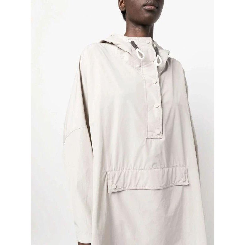 Brunello Cucinelli Grauer Polyester-Mantel by Brunello Cucinelli