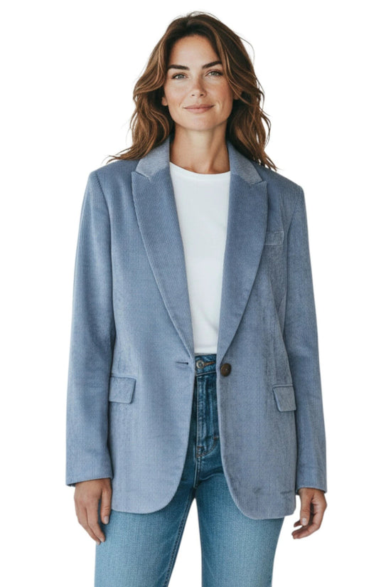 Brunello Cucinelli Cucinelli Blauer Viskose-Mantel by Brunello Cucinelli Cucinelli