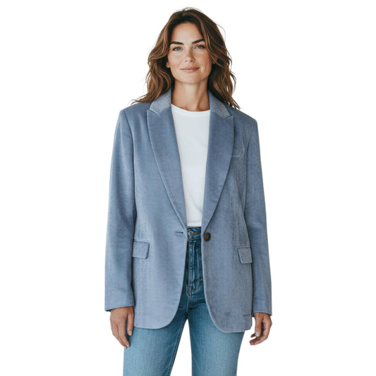 Brunello Cucinelli Cucinelli Blauer Viskose-Mantel by Brunello Cucinelli Cucinelli