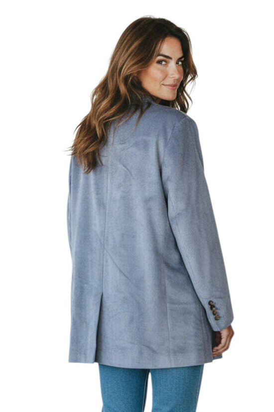 Brunello Cucinelli Blauer Viskose-Mantel by Brunello Cucinelli