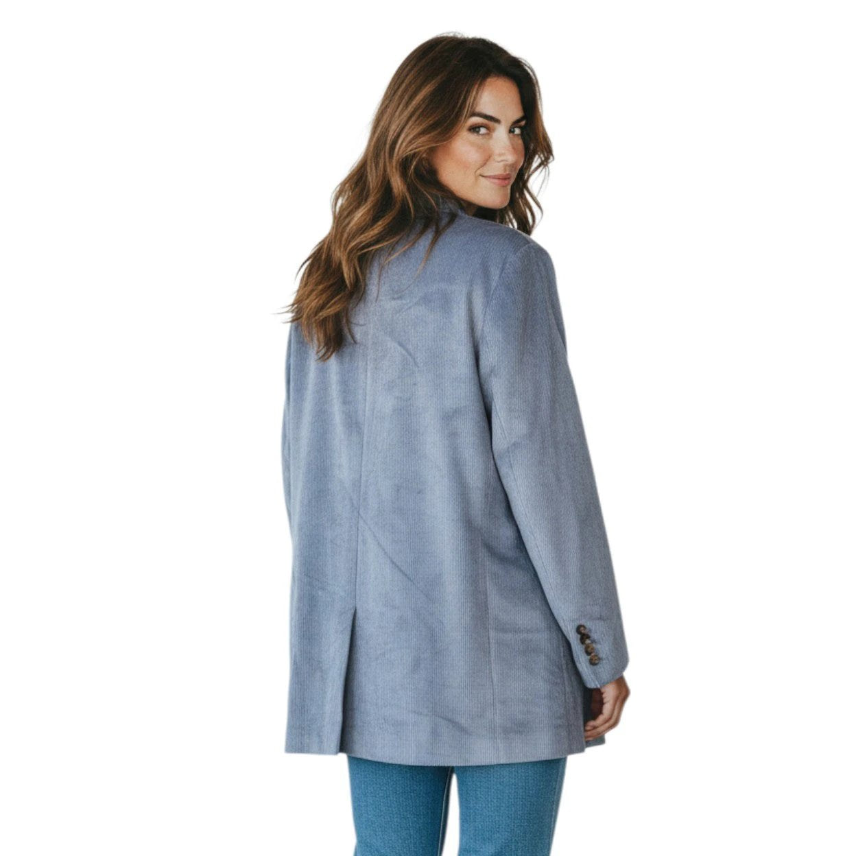 Brunello Cucinelli Blauer Viskose-Mantel by Brunello Cucinelli