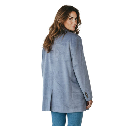 Brunello Cucinelli Blauer Viskose-Mantel by Brunello Cucinelli
