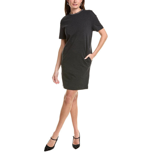 Brunello Cucinelli Cucinelli Graues Baumwoll-Freizeitkleid by Brunello Cucinelli Cucinelli