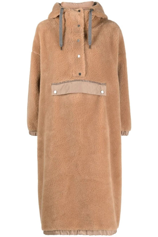 Brunello Cucinelli Cucinelli Beige Wollmäntel by Brunello Cucinelli Cucinelli