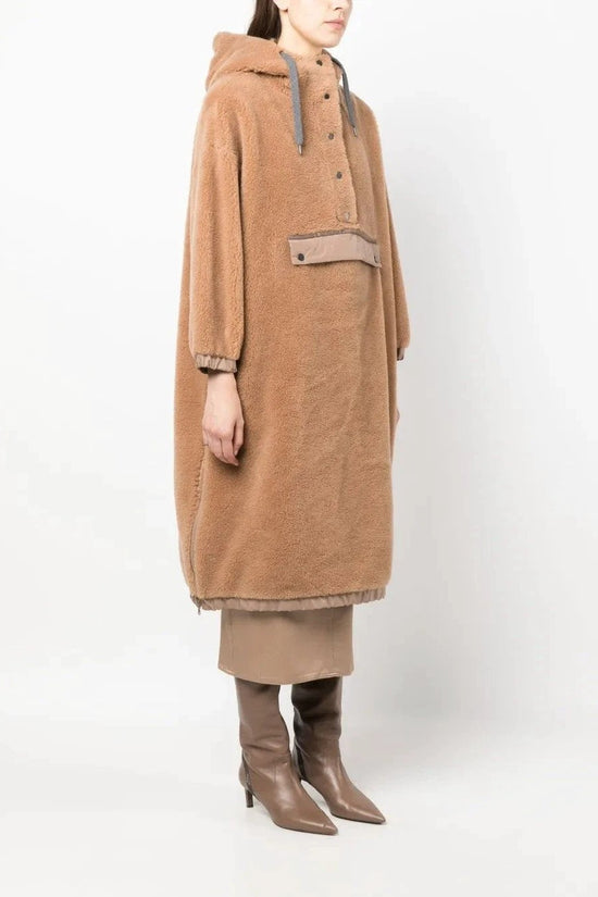 Brunello Cucinelli Beige Wollmäntel by Brunello Cucinelli