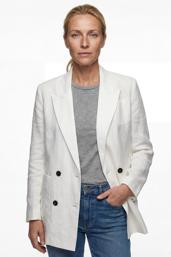 Brunello Cucinelli Cucinelli Weißer Baumwollmantel by Brunello Cucinelli Cucinelli