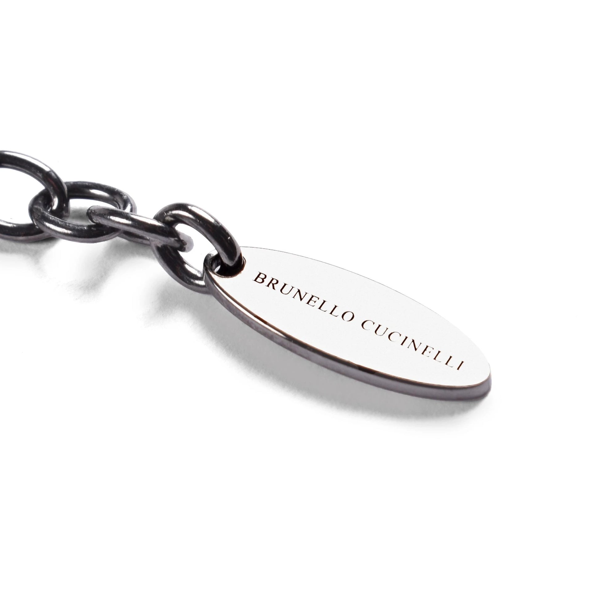 Brunello Cucinelli Schwarze Silberkette by Brunello Cucinelli
