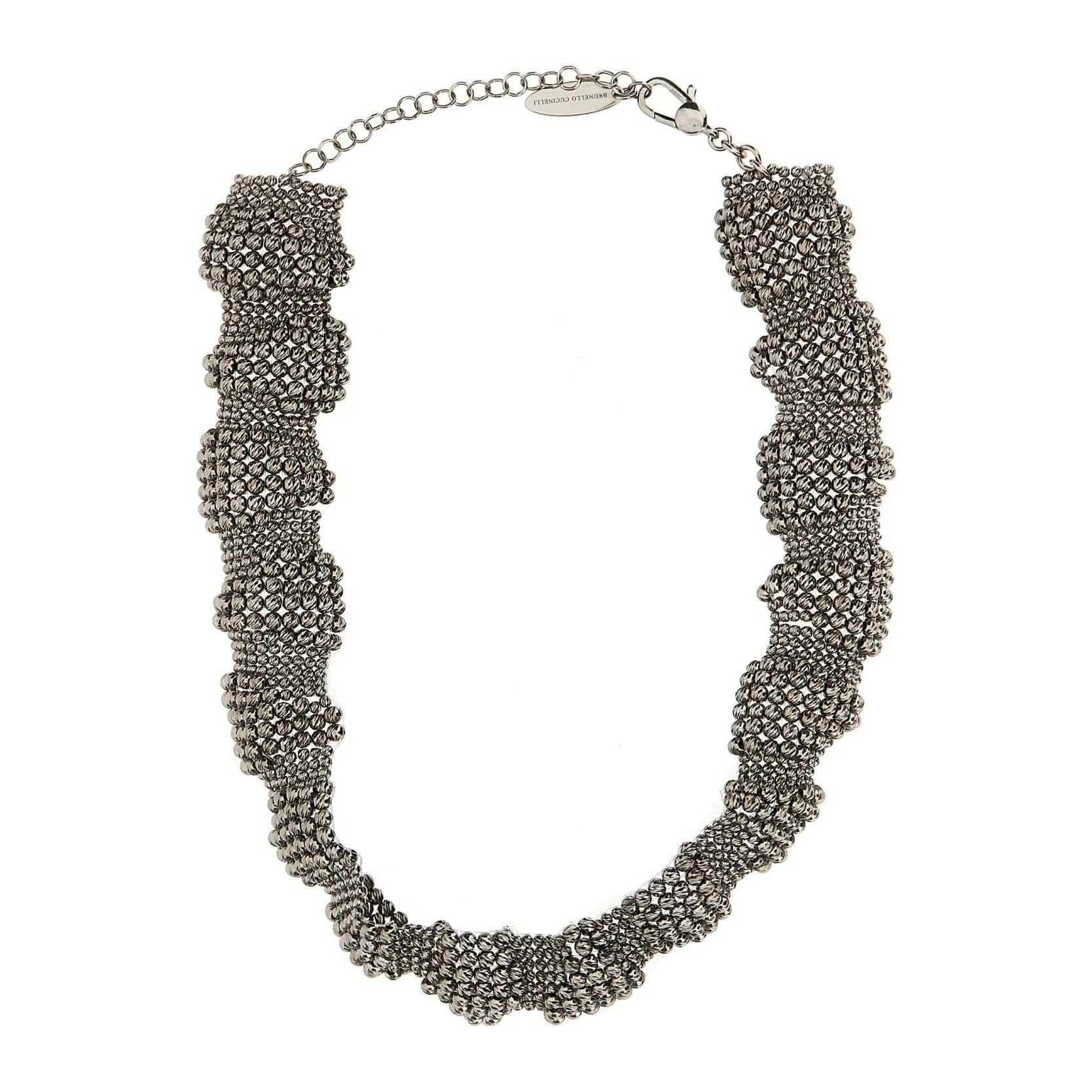 Brunello Cucinelli Bronze Silber Halskette by Brunello Cucinelli