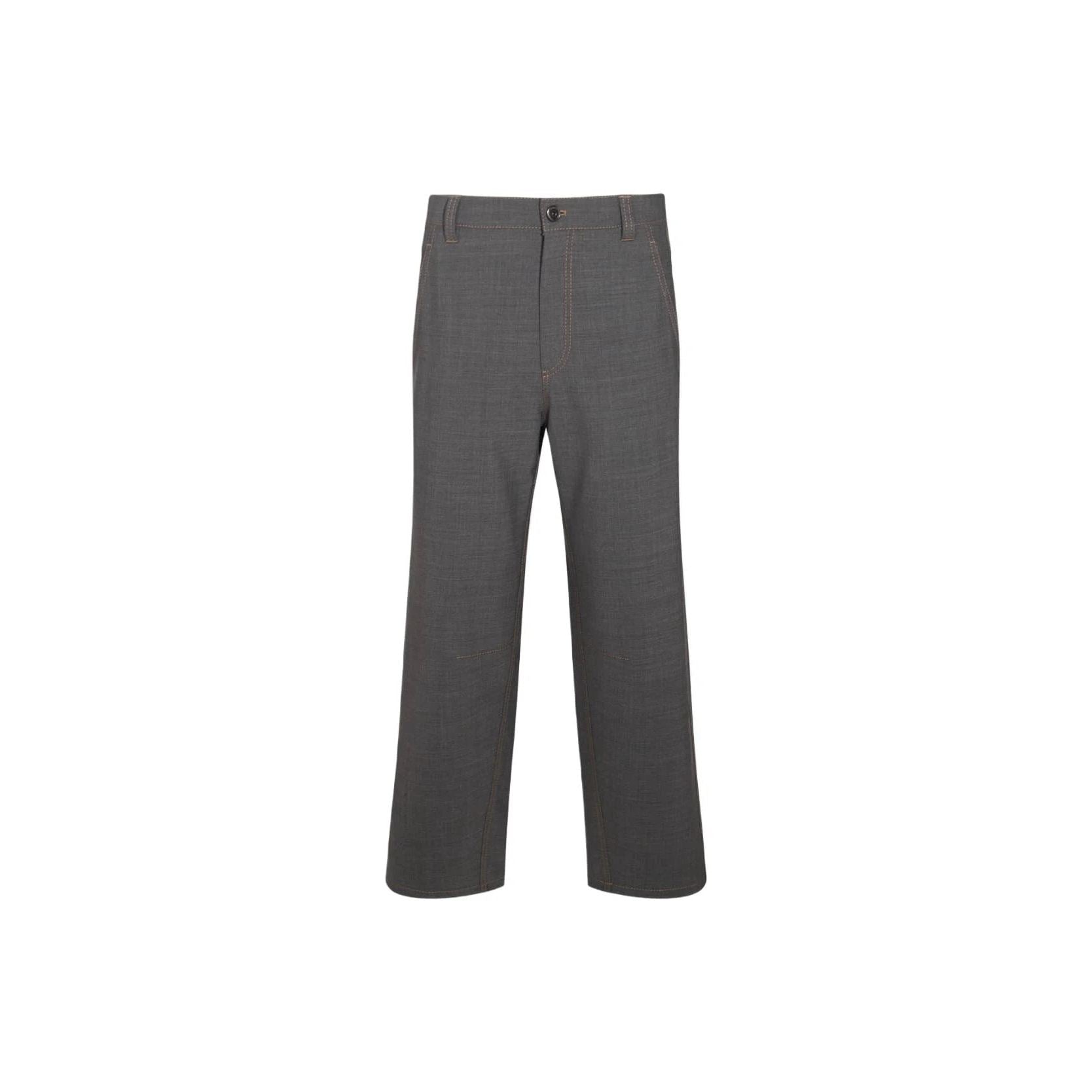 Brunello Cucinelli Cucinelli Graue Woll-Freizeithose by Brunello Cucinelli Cucinelli