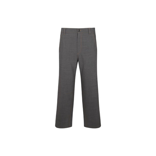 Brunello Cucinelli Cucinelli Graue Woll-Freizeithose by Brunello Cucinelli Cucinelli