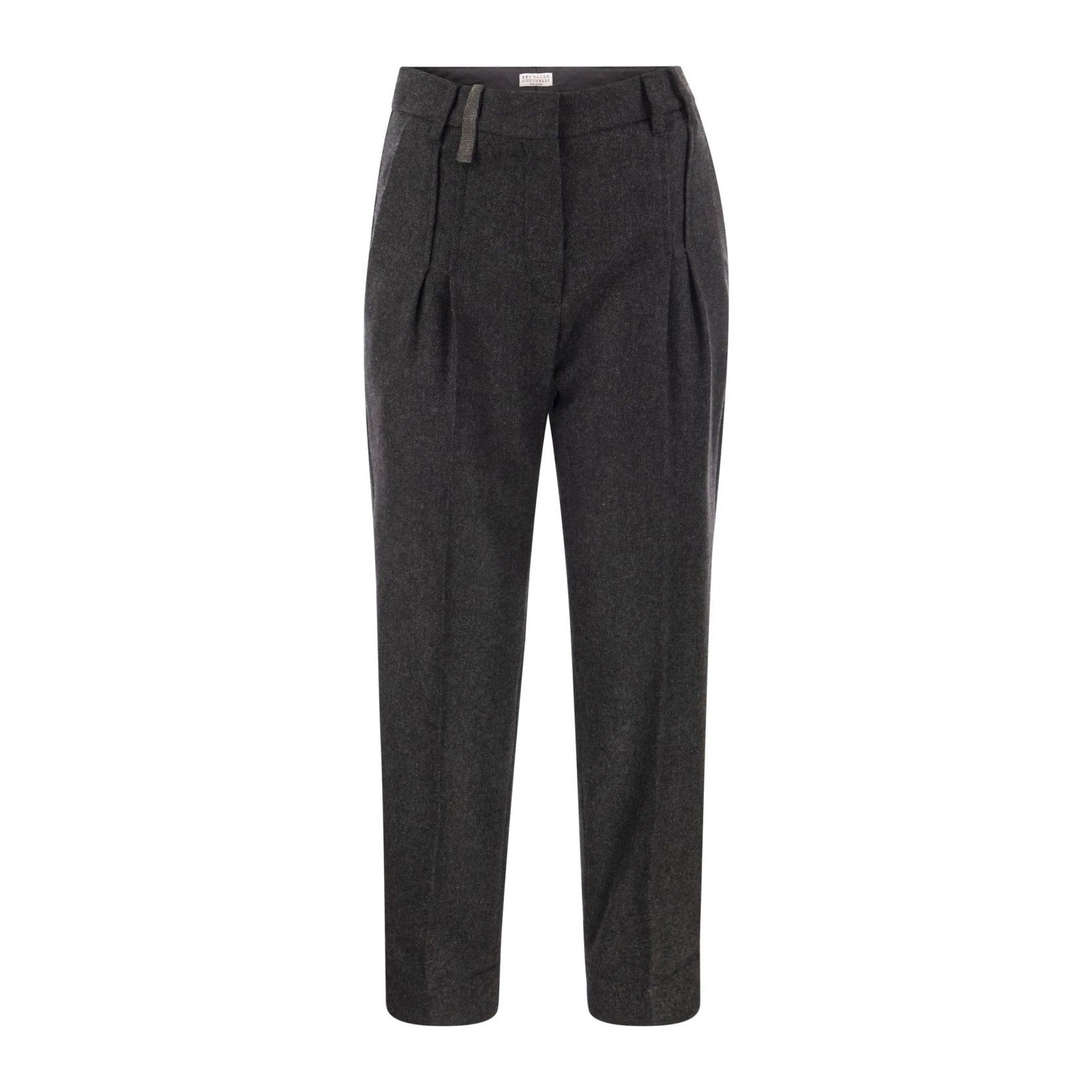 Brunello Cucinelli Cucinelli Schwarze Woll-Freizeithose by Brunello Cucinelli Cucinelli