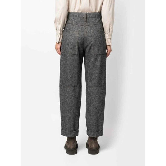 Brunello Cucinelli Zweifarbige Wollhose by Brunello Cucinelli