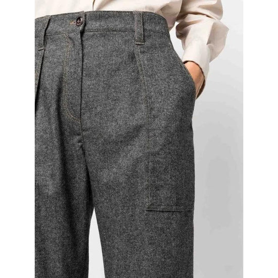 Brunello Cucinelli Zweifarbige Wollhose by Brunello Cucinelli