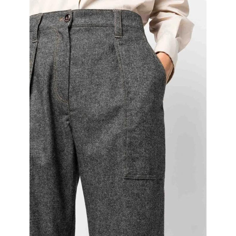 Brunello Cucinelli Zweifarbige Wollhose by Brunello Cucinelli