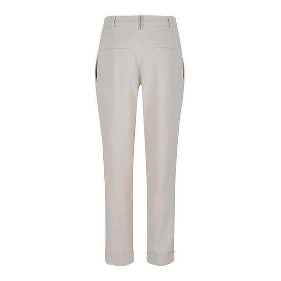 Brunello Cucinelli Weiße Freizeithose aus Viskose by Brunello Cucinelli
