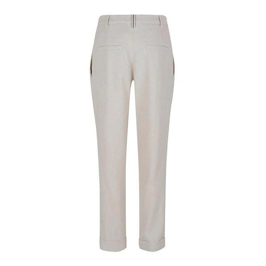 Brunello Cucinelli Weiße Freizeithose aus Viskose by Brunello Cucinelli