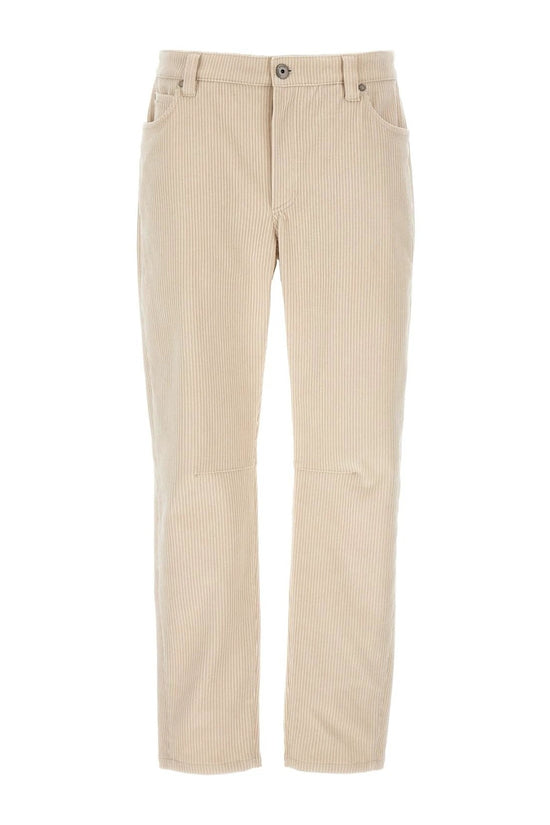 Brunello Cucinelli Cucinelli Weiße Baumwollhose für den Alltag by Brunello Cucinelli Cucinelli