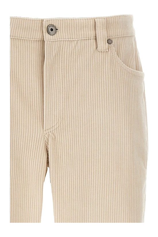 Brunello Cucinelli Weiße Baumwollhose für den Alltag by Brunello Cucinelli