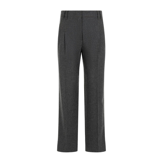 Brunello Cucinelli Cucinelli Graue Wollhose für den Alltag by Brunello Cucinelli Cucinelli
